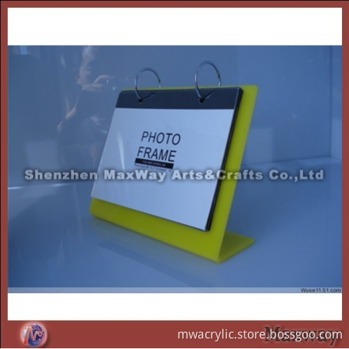 Yellow Skillful Acrylic Calendar Holder